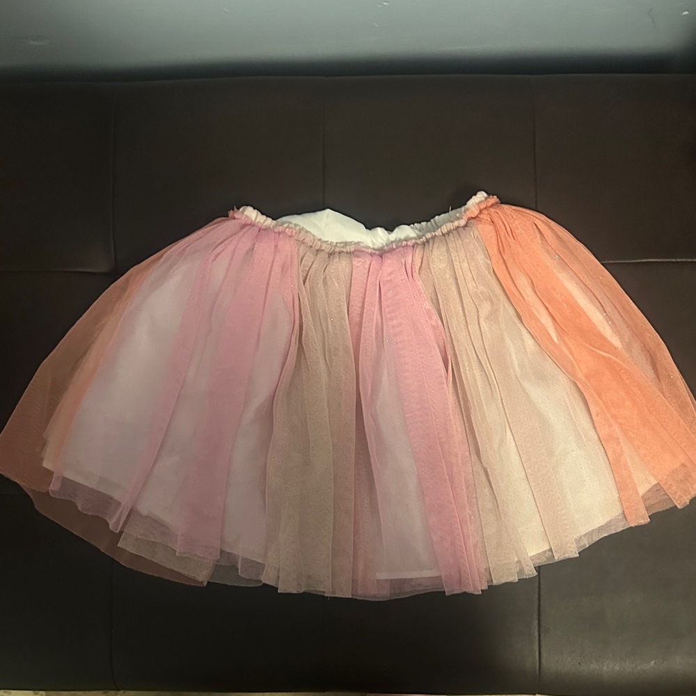H&M Pink and Peach Tulle Skirt